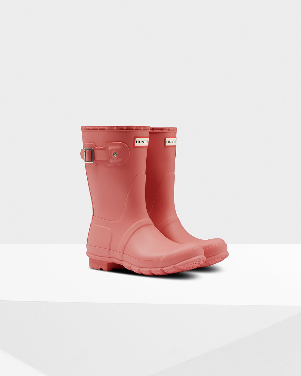 Hunter Original Short Rain Boots - Store Womens Pink - TGASMQ712